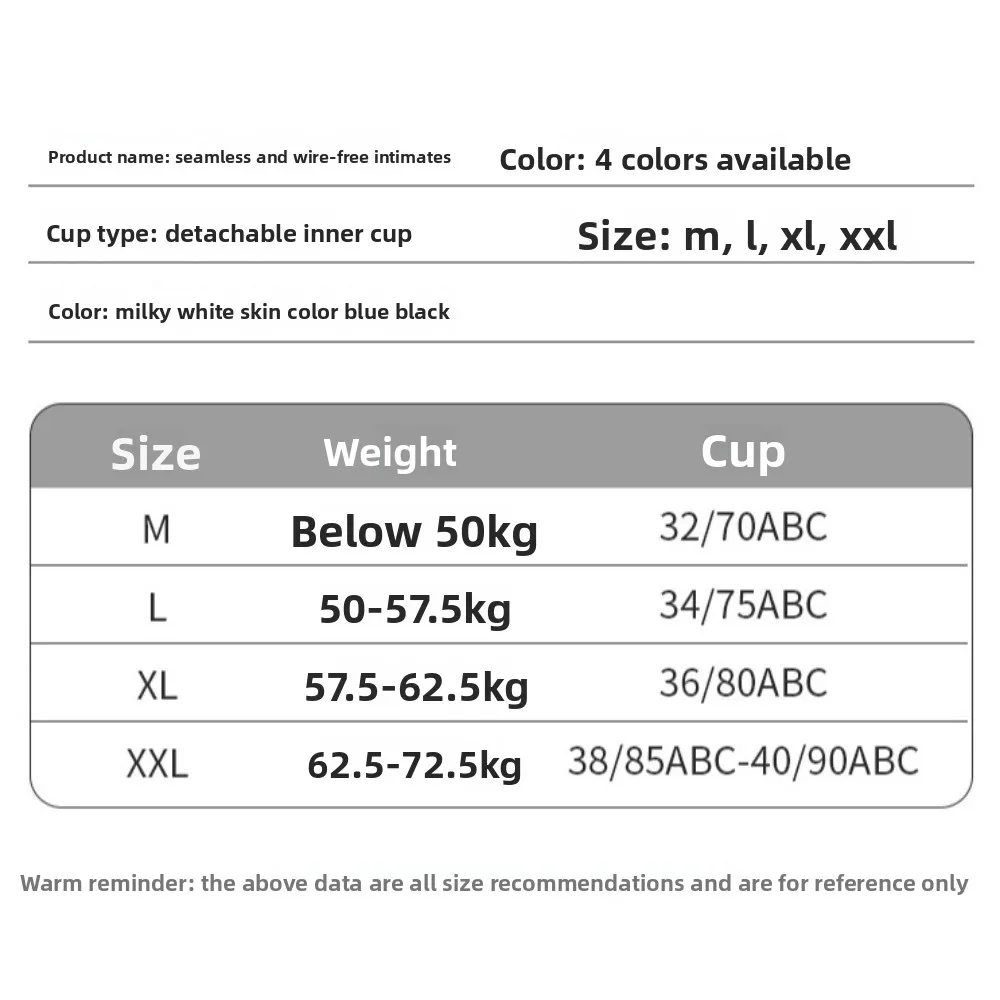 Traceless Wireless Deep V Bra Anti-sagging Shockproof Brassiere for Women Korean Fashion Solid Color Seamless Bra Girls Women