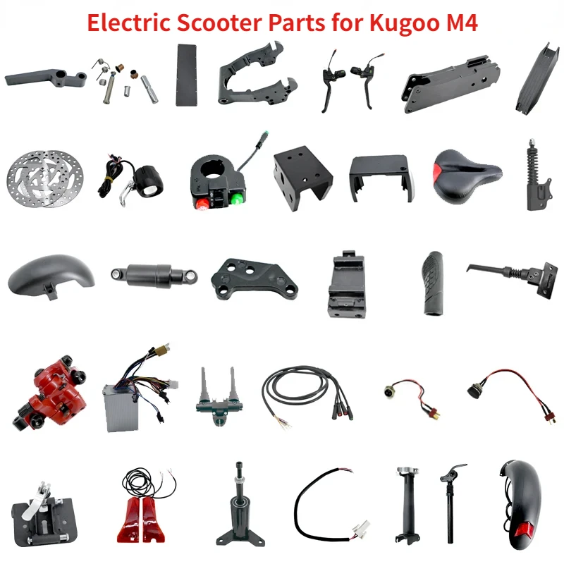 Electric Scooter Parts for Kugoo M4 10 Inch Various Repair Spare Part hand brake Rear Fork Tool E-scooter Kick Accessories