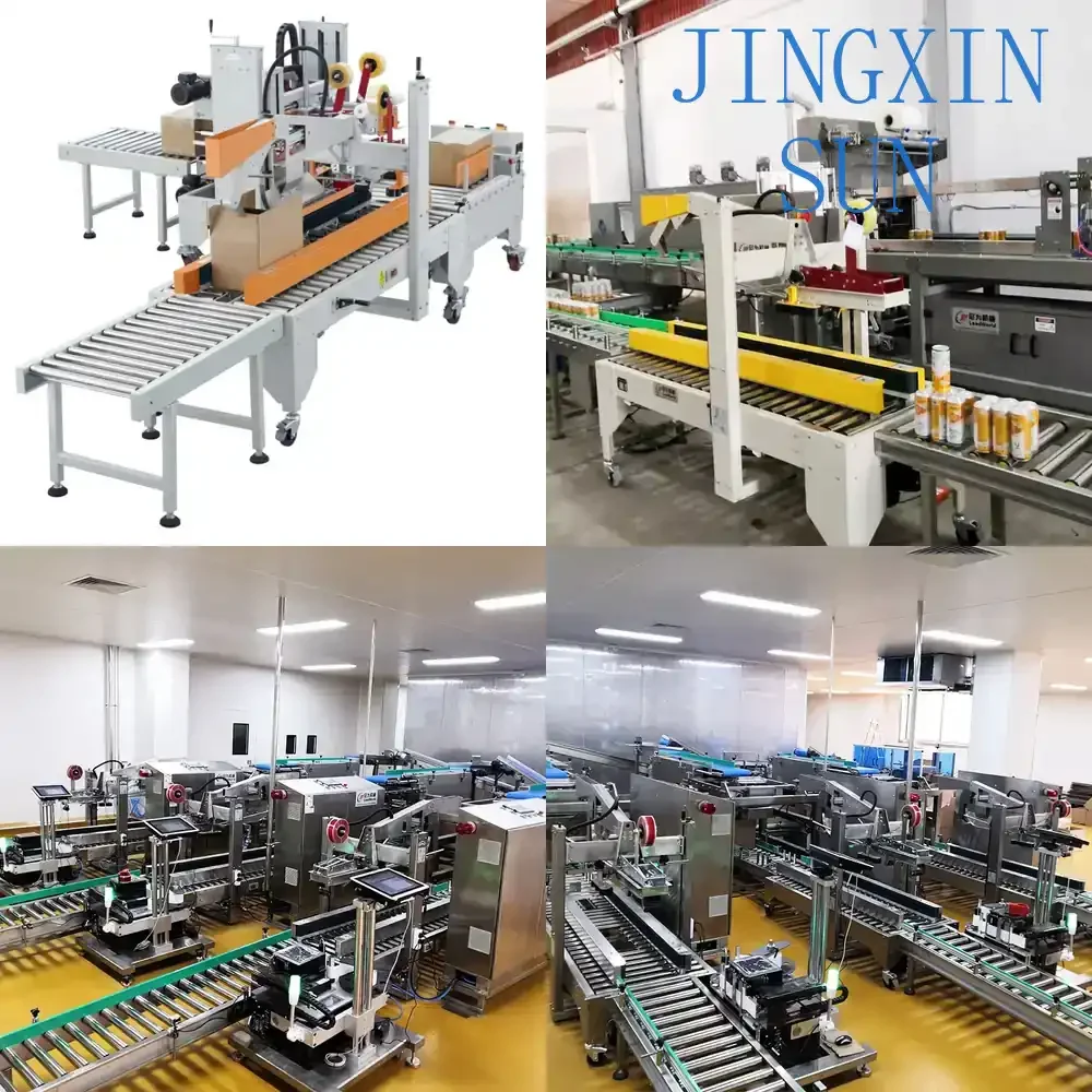 Packaging Line Machinery for Carton Sealing Machine Box Packing Machine Left Right Sealing Equipment End of Line Packaging
