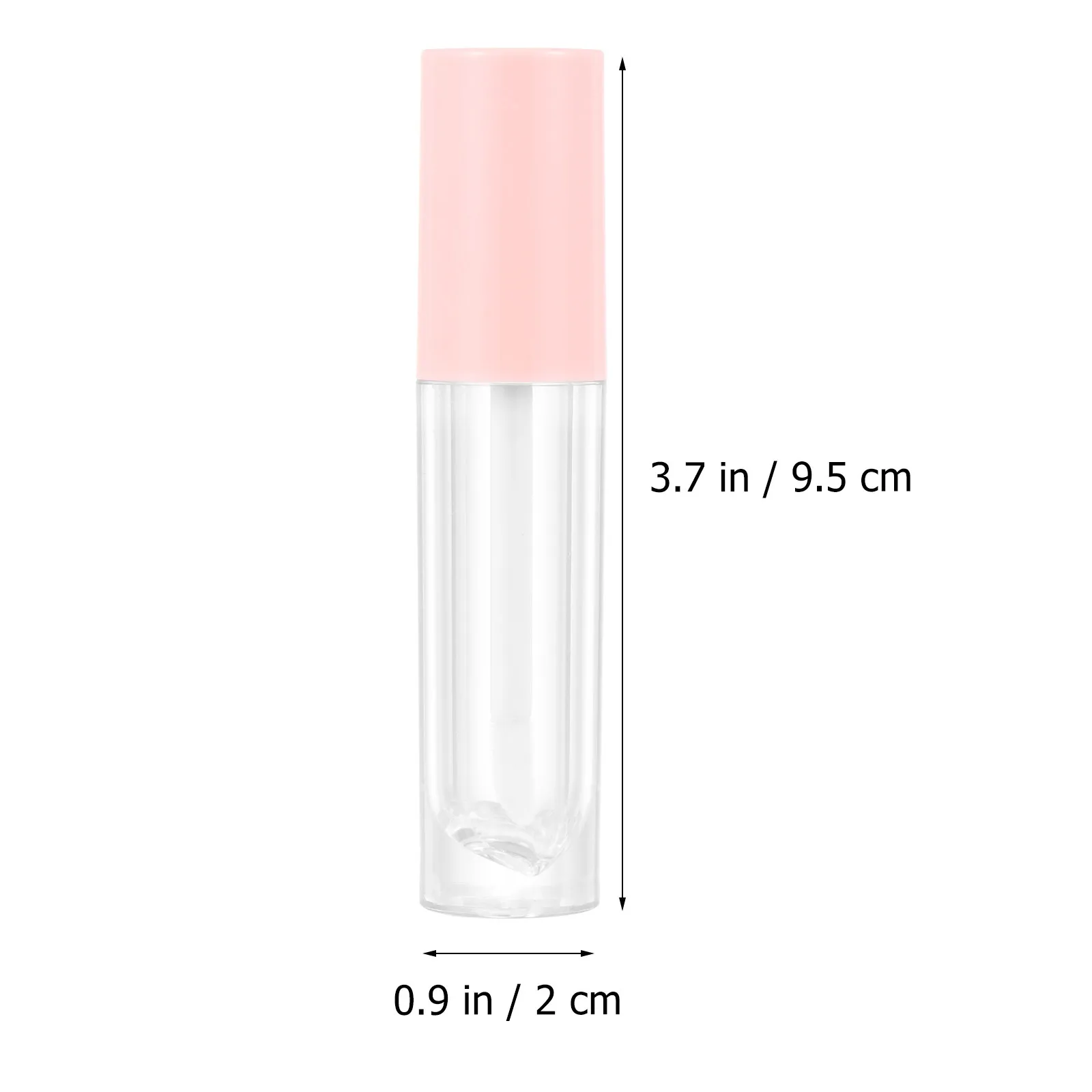 10 unidades de tubos de brilho labial recarregáveis, leves, portáteis, de ABS, para bálsamo labial, recipientes de viagem, frascos de batom