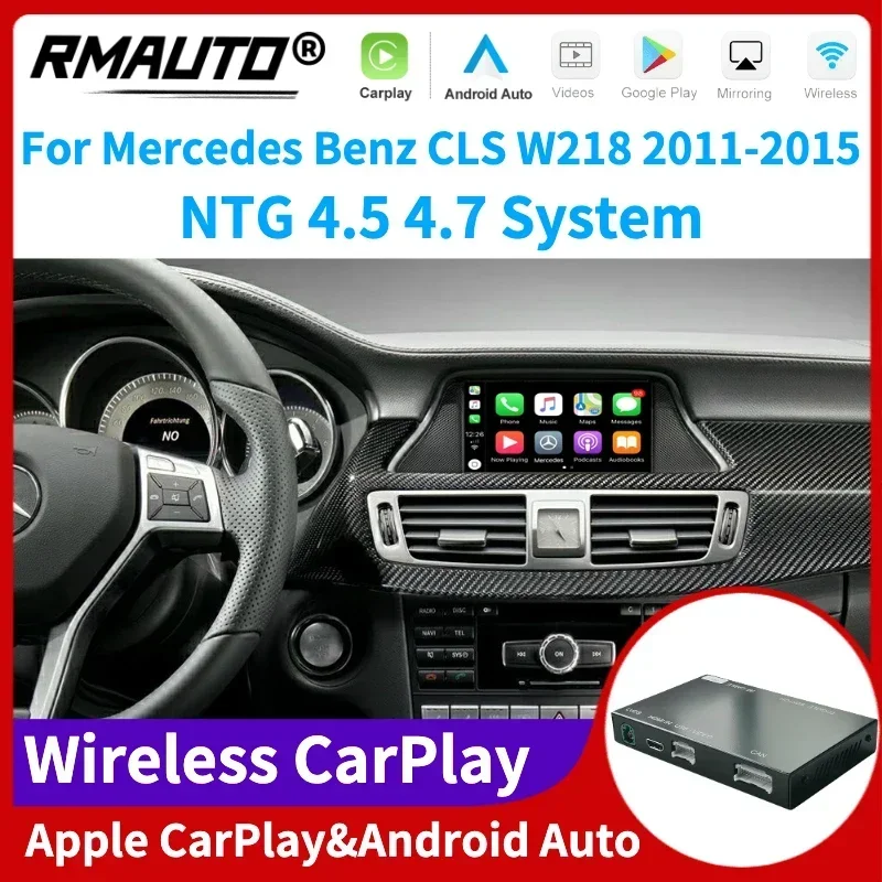 

RMAUTO беспроводная Apple CarPlay NTG 4,5 4.7 система для Mercedes Benz CLS W218 2011-2015 Android Mirror AirPlay комплект кузова автомобиля