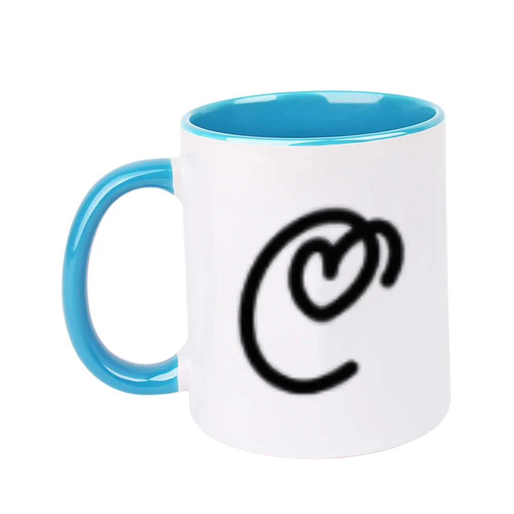 11oz Ceramic Coffee Mug with Abstract Swirl Line Art Design for Home Party Office Drinking, Perfect for Valentine's Day Birthday