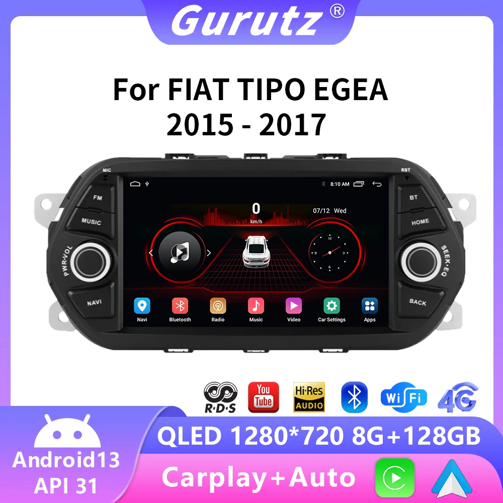 

Android13 OS Car Radio DSP For FIAT TIPO EGEA 2015-2017 Multimedia Video Player Carplay Android Auto GPS WIFI Autoradio 2Din DVD