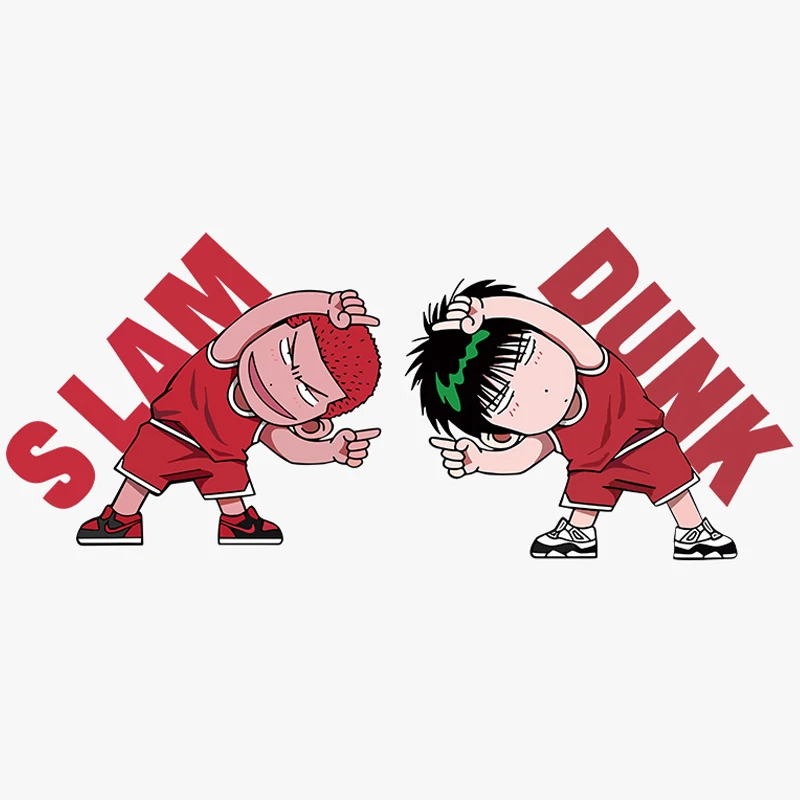 SLAM DUNK Heat Transfer Personalized anime characters Stickers For Clothing Accessories Fashionable men Sports basketball