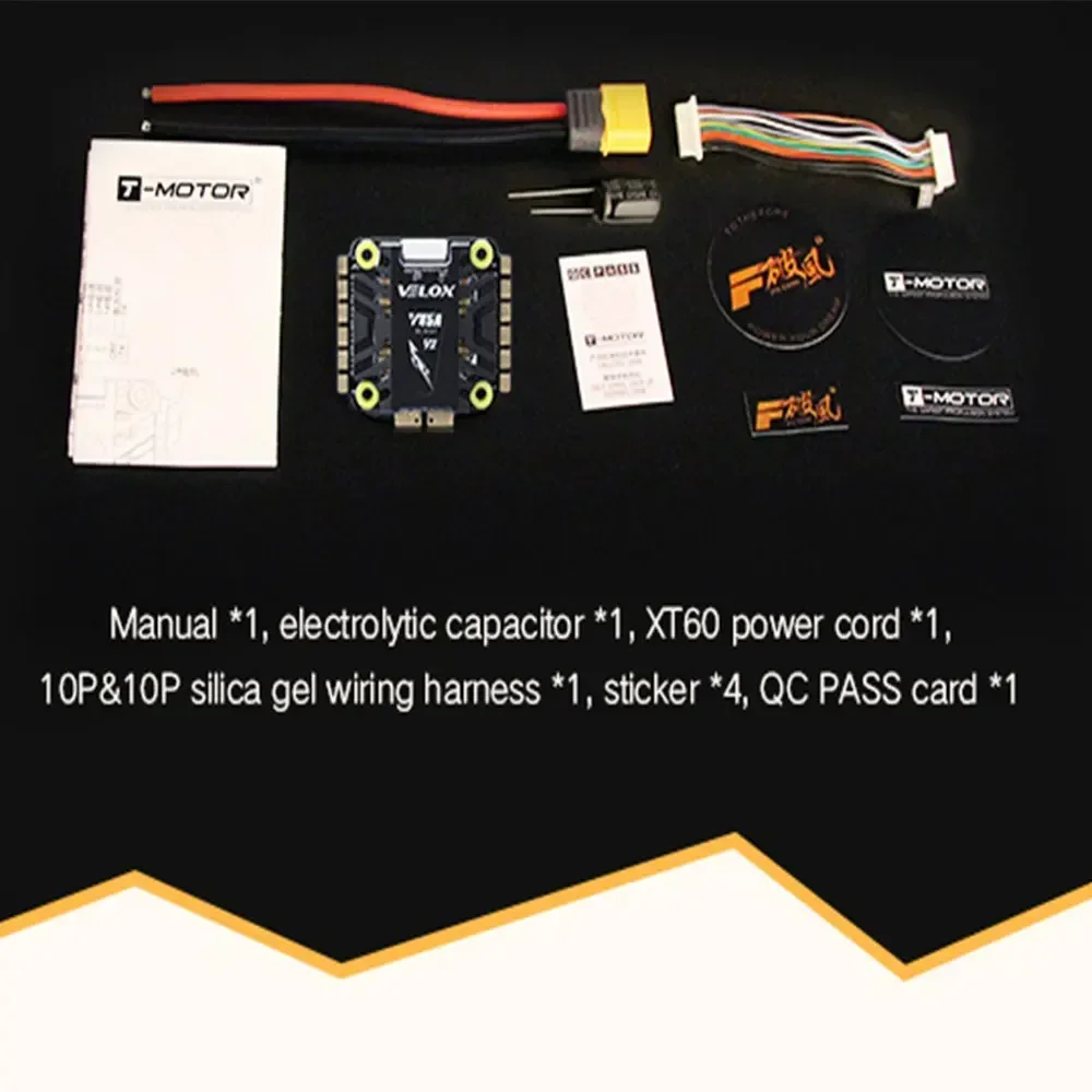 Motore T VELOX PACER V45A V2 4in1 ESC 3-6S 32Bit W/10V2A BEC - 30,5×30,5mm per droni da corsa FPV RC