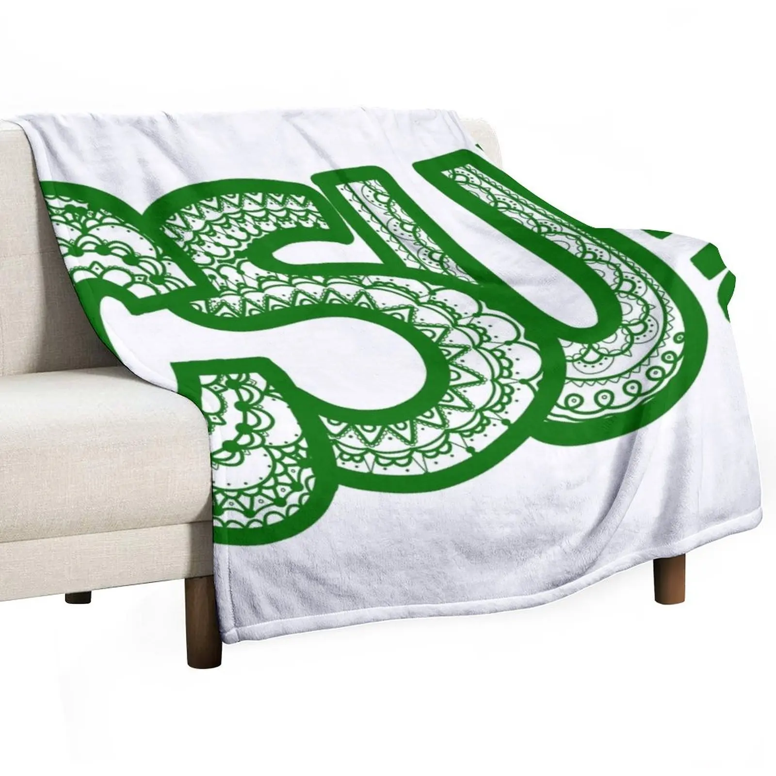 

CSU Colorado State Green Rams Throw Blanket Decorative Soft Throw Blanket for Couch Sofa