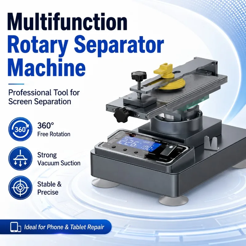 Multifunctional Rotating Digital Display Heating Screen Separator Large Size Glue Removing Phone Screen Repair Machine
