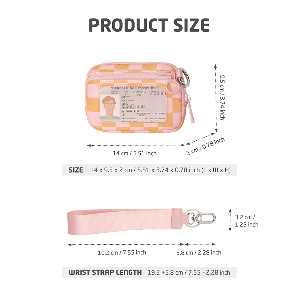 Women Coin Wallet Female Purse Card Holder Coin Purse Short Wallets Small Purse Zipper Keychain Clutch Bag Wallet