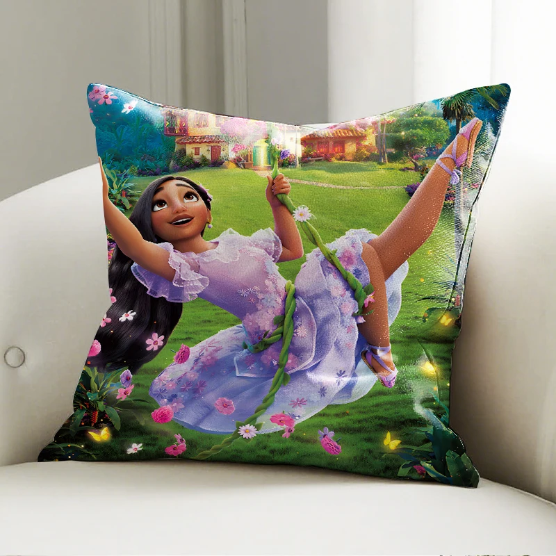 

Disney Encanto Mirabel Pillow Case Soft Cushion Cover for Sofa Bedroom Kids Room Cartoon Throw Pillowcase