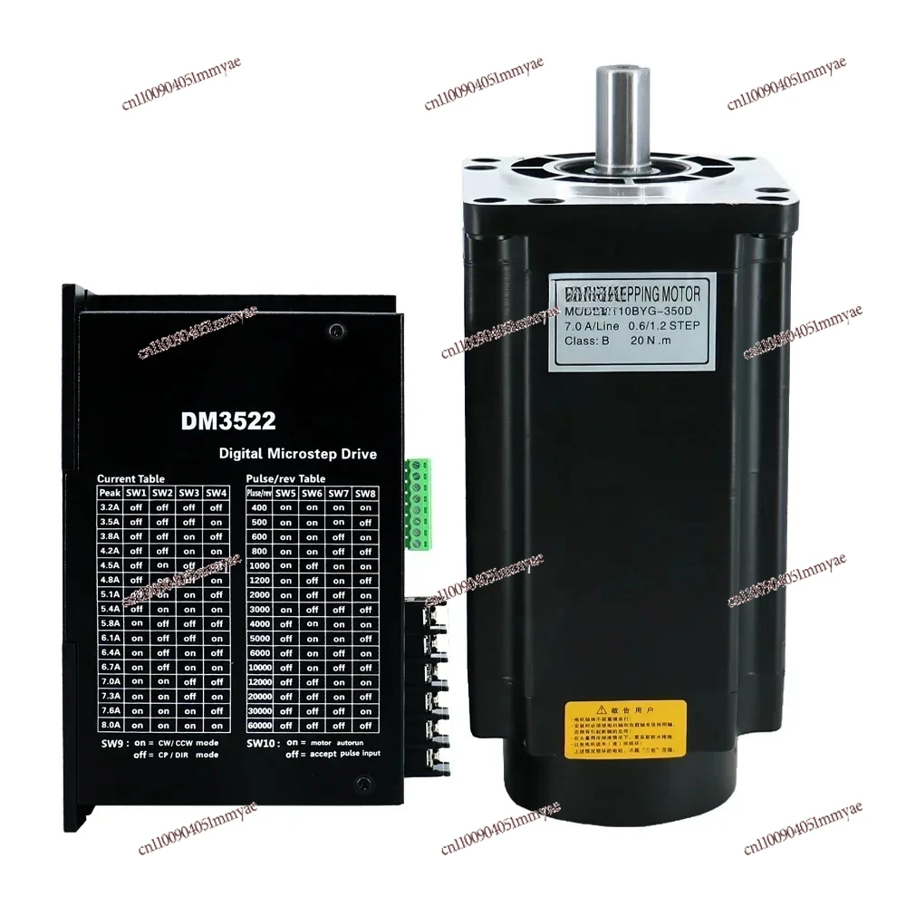 

Nema42 110BYG 110BYG350A/B/C/D/E 20Nm 3 Phase Hybrid DM3522 Stepper Motor Nema 42 With DM3522 Driver