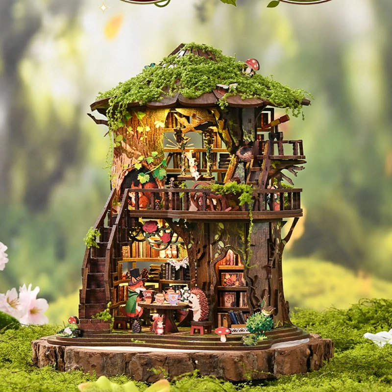 diy-mini-house-tree-stump-bookstore-3d-wooden-puzzle-doll-housemicro-landscape-building-model-home-decor-ornament-bookend-gifts