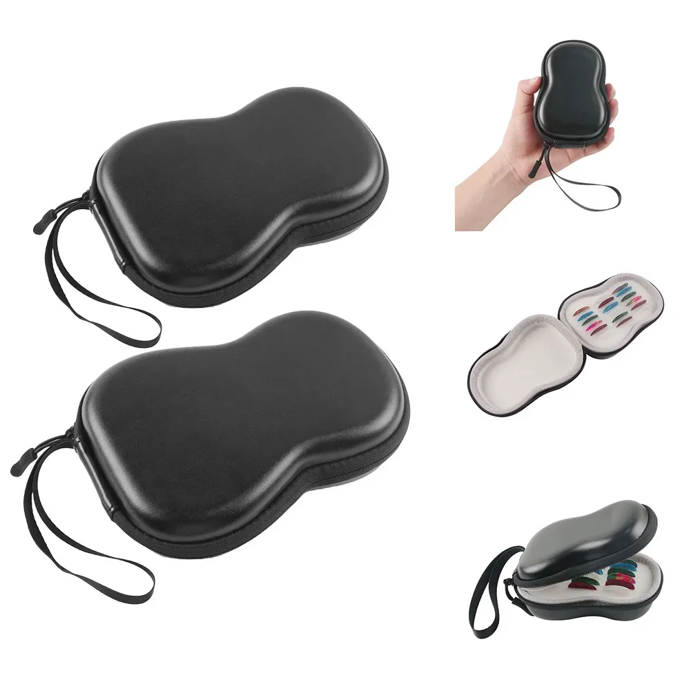 Guitar Picks Storage Bag Double Layer Partition Design Mesh Pocket Splash Proof Material Suitable for Most Guitar Paddles