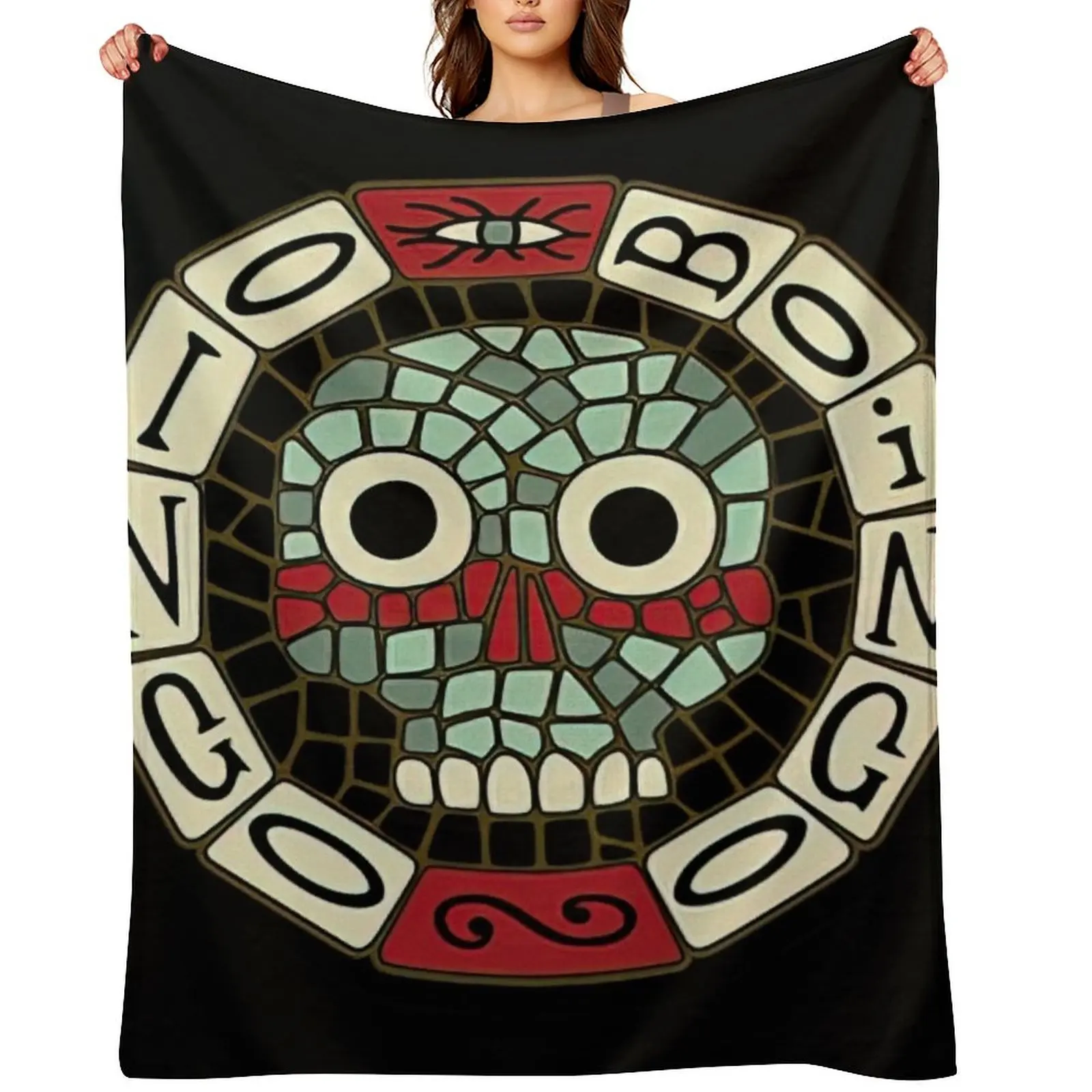 

Oingo Boingo Throw Blanket For Decorative Sofa Blankets For Sofas decorative cosplay anime Blankets