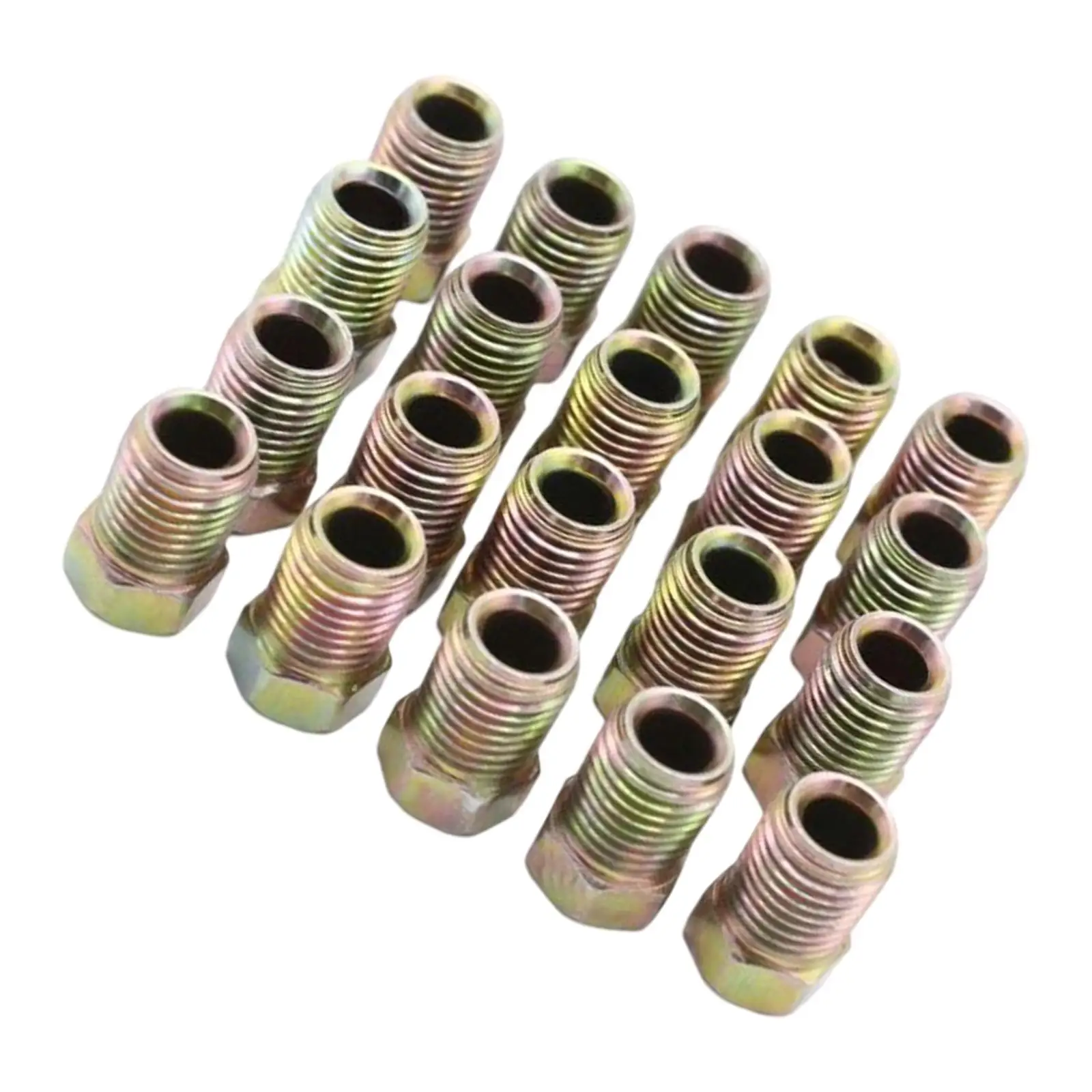 مجموعة من 20 قطعة من صواميل الأنبوب المقلوب 3/8-24 مناسبة للأنبوب مقاس 3/16 بوصة #3