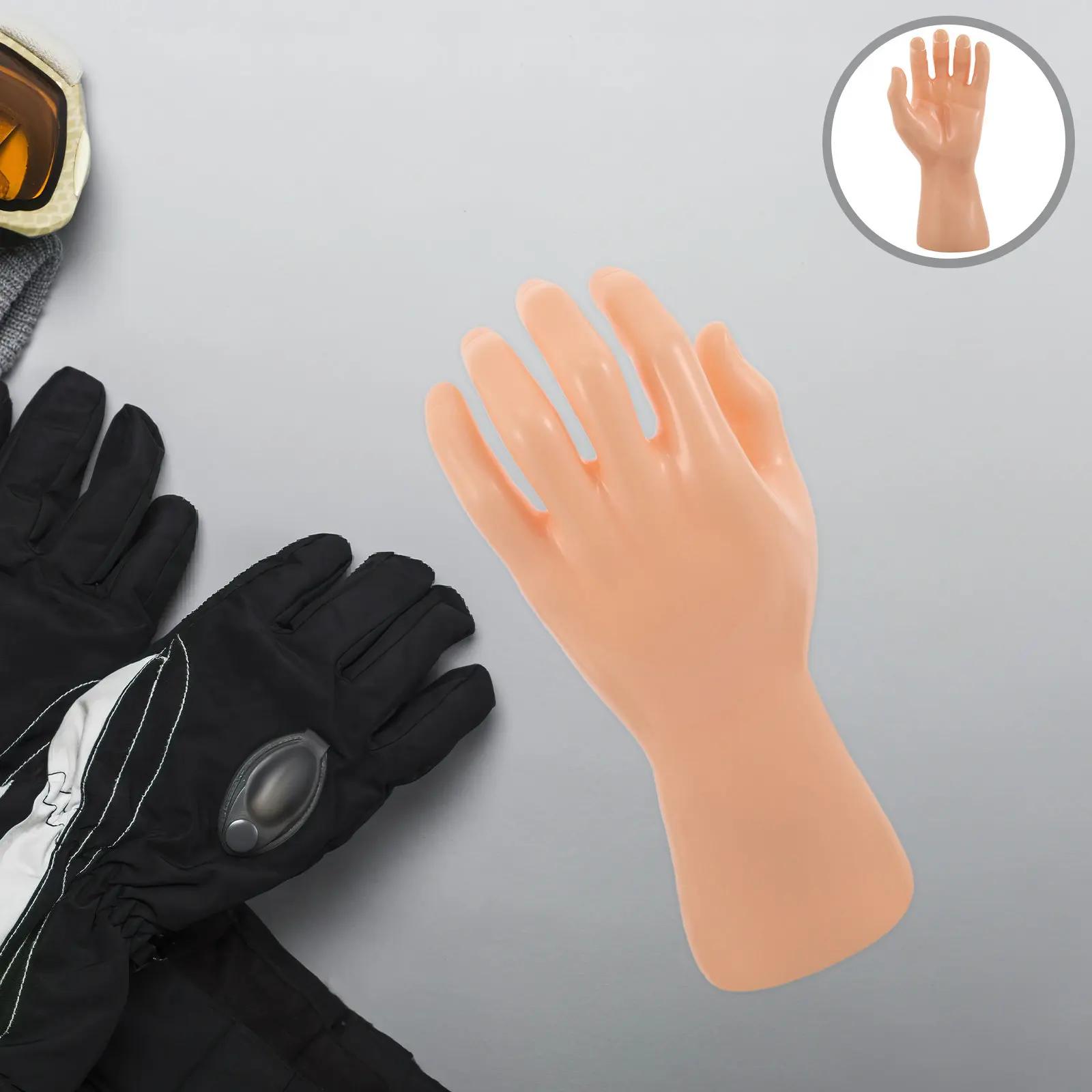 

Jewelry Showcase Mannequin Realistic Hand Display Prop High Quality Acrylic Clear Transparent for Rings Bracelets Necklaces