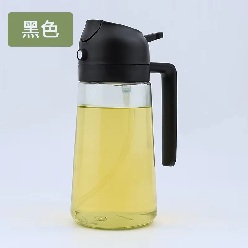  2in1 500ml Plastic Kitchen Oil Sprayer Spray Oil Olive Spray Bottle for Oil Dispenser BBQ Baking Roasting Picnic Kitchen Tool