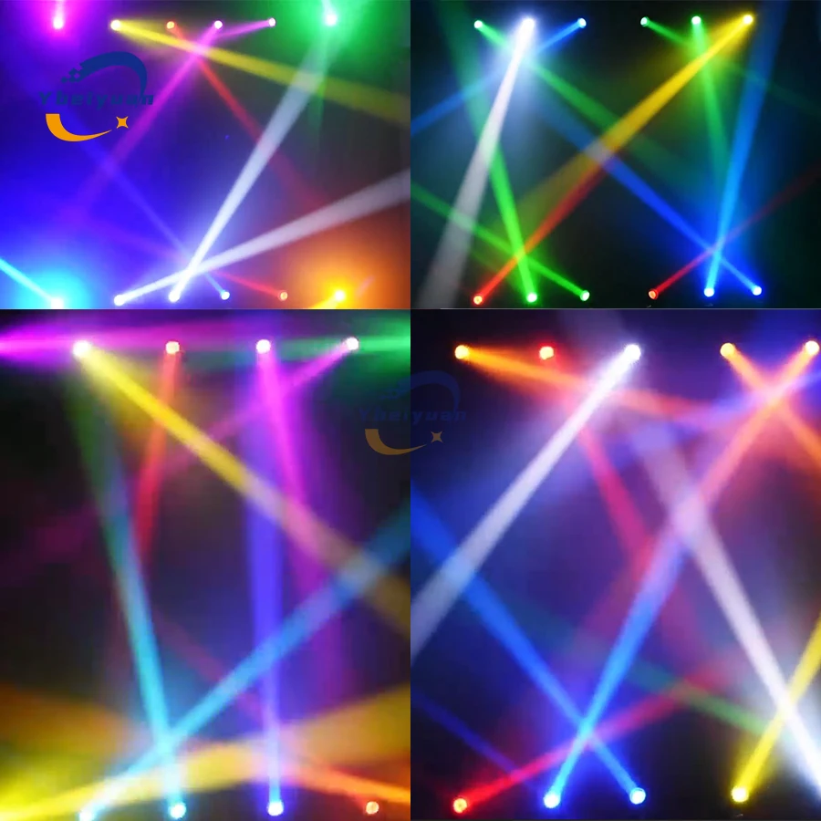 100 W LED RGBW 4 in 1 Moving Head Muster Strahllicht DMX-Steuerung Geeignet für Bar DJ Disco Party Nachtclub Hochzeit Bühnenlicht – Detail 7
