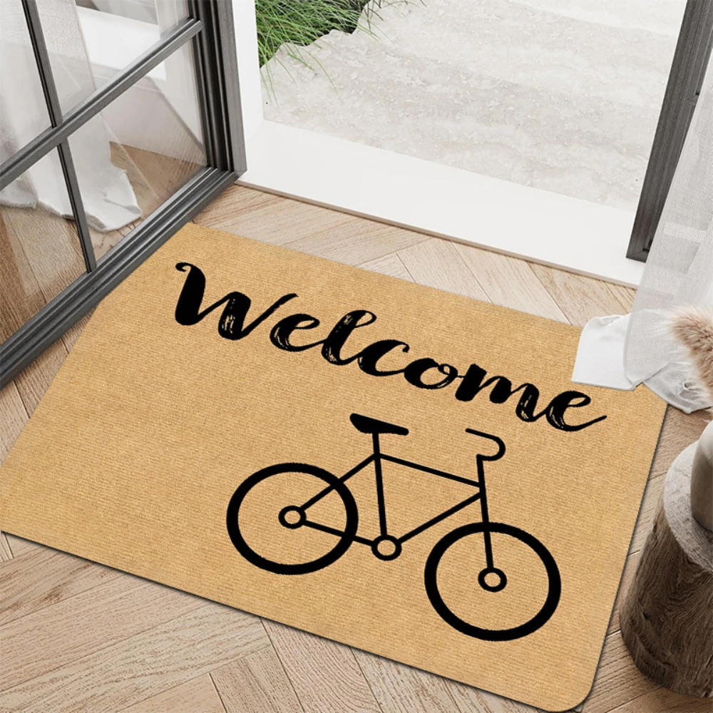 Multi Pattern Welcome Graphic Print Doormat Floor Rug Front Porch Entry Foyer Deck Non‑Slip Household Decor Mat