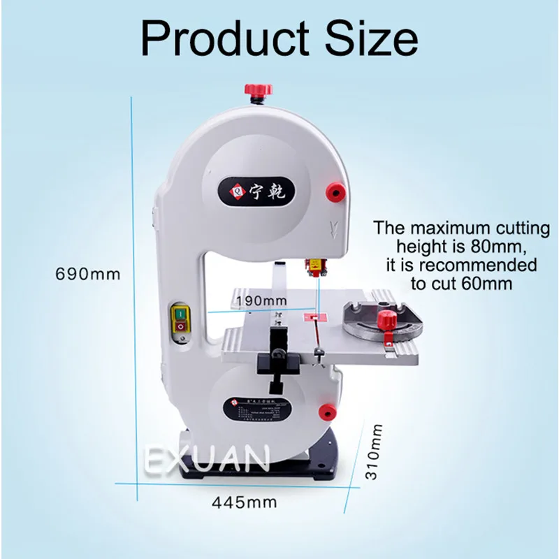 8 Inch Multi-function Jig Saw Band Saw Machine Small Band Saw Bead Cutting Machine Small Band Saw Desktop Wire Saw Machine