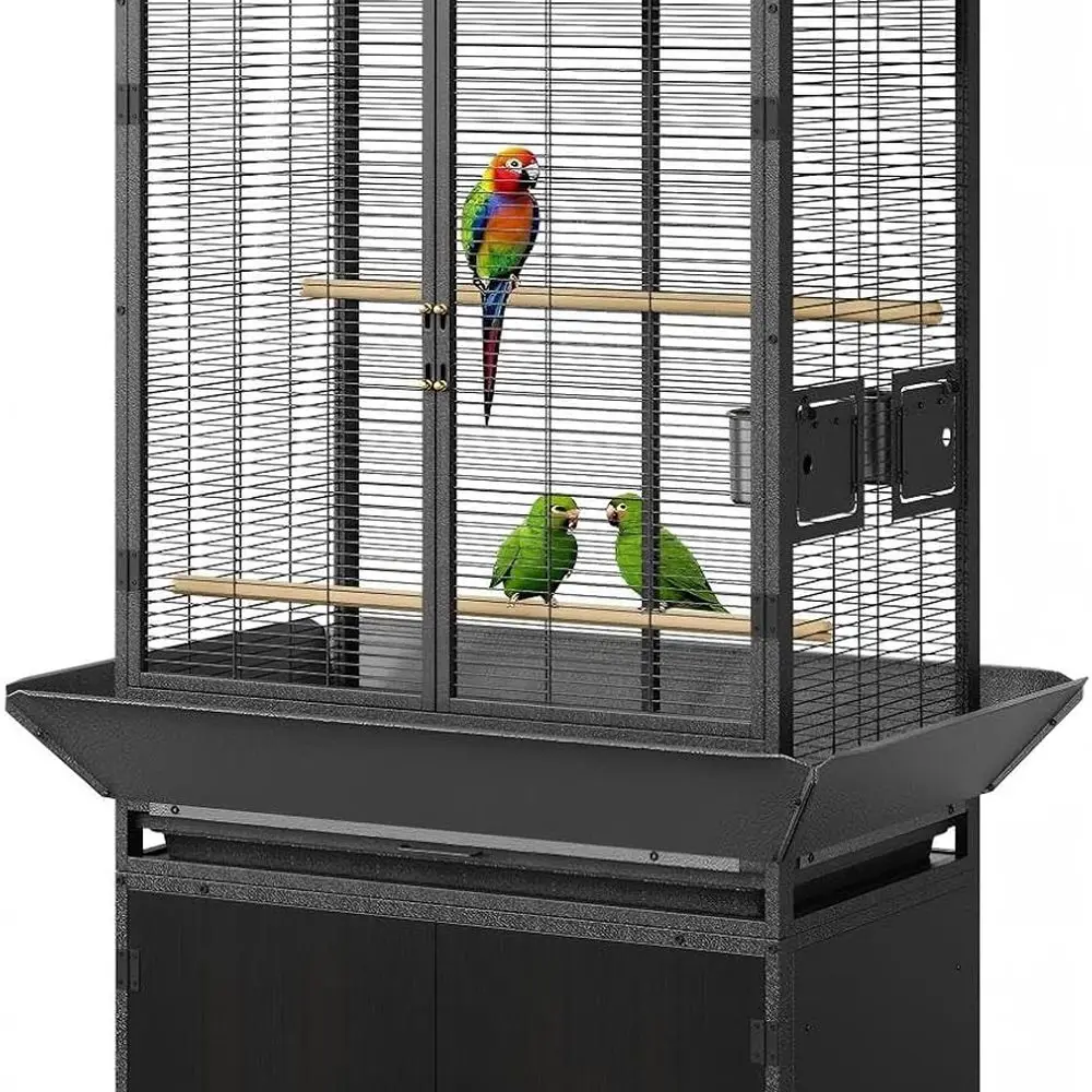 

Просторный деревянный авиационный с игровой столешницей и хранилищем, подходит для различных птиц, включая попугаи, ара и кореллы.