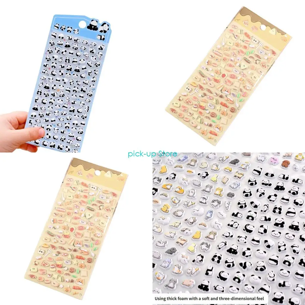 Q5WA Handcraft Sticker Reusable Tiny Patches for Water Bottle, Notebook, Scrapbooking