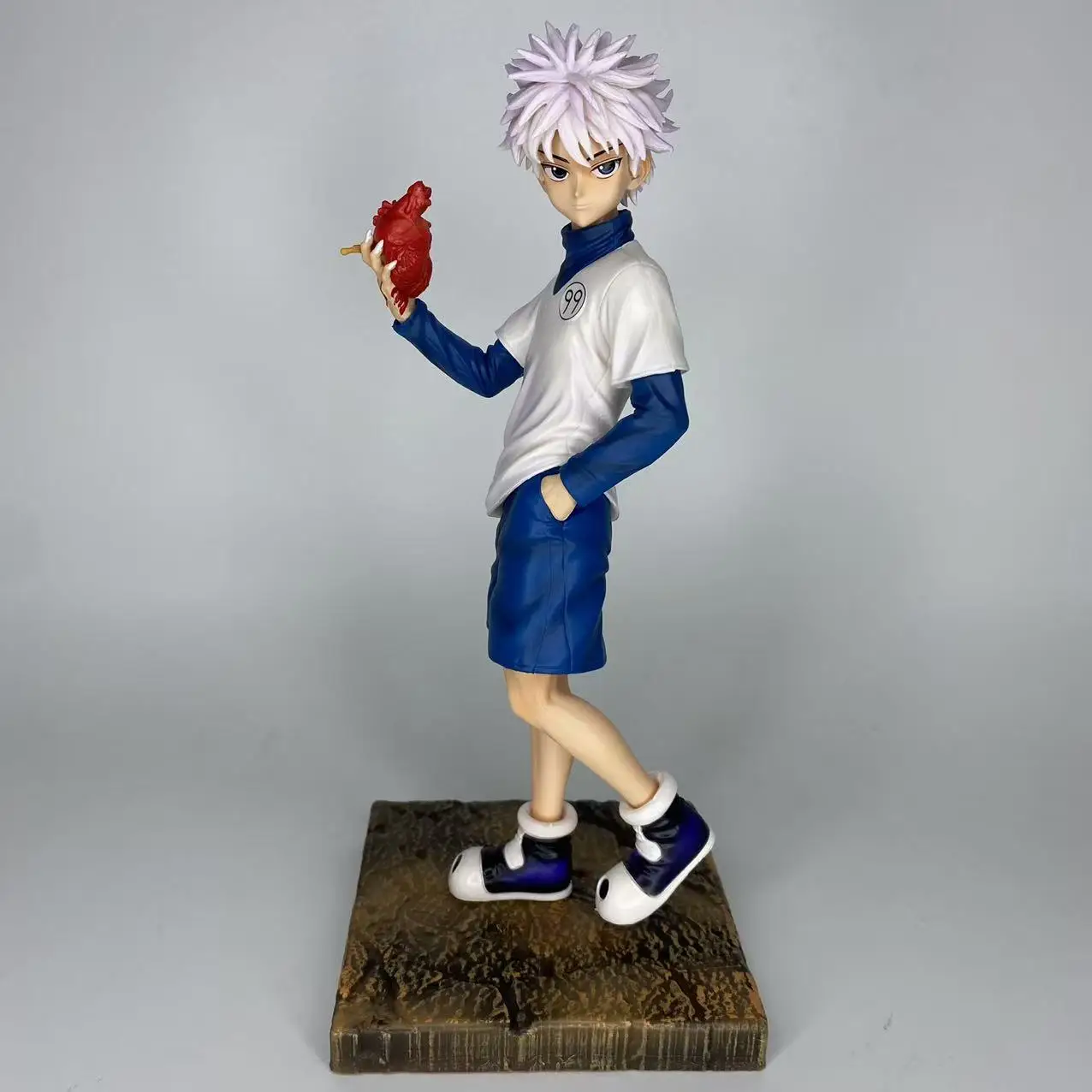 Figura de Anime Hunter x Hunter Killua Zoldyck de 26cm, figura de acción Gon Freecss, figura de Hisoka, muñeca coleccionable en miniatura, juguetes, regalos