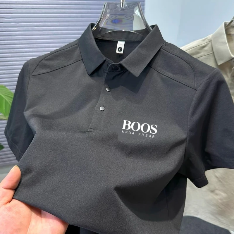 

Summer men's high-quality short sleeved polo shirt new fashionable, casual, comfortable, cool and breathable top