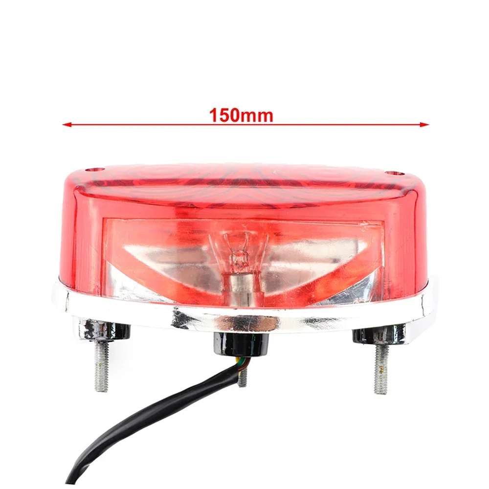 Motorcycle Rear Brake Round Taillight Plastic Red DC 12V For 110cc 125cc 150cc ATV Dune Buggy Quad Pit Dirt Bike TaoTao Sunl