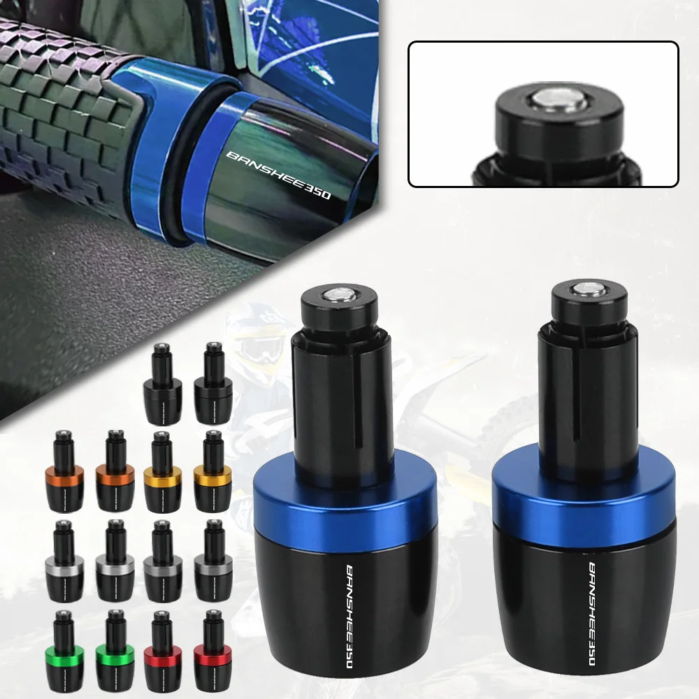 For YAMAHA Banshee350 Banshee 350 2002-2023 2022 2021 2020 2019 7/8 inch 22MM Motorcycle Universal Handlebar Grips End Cap Plugs