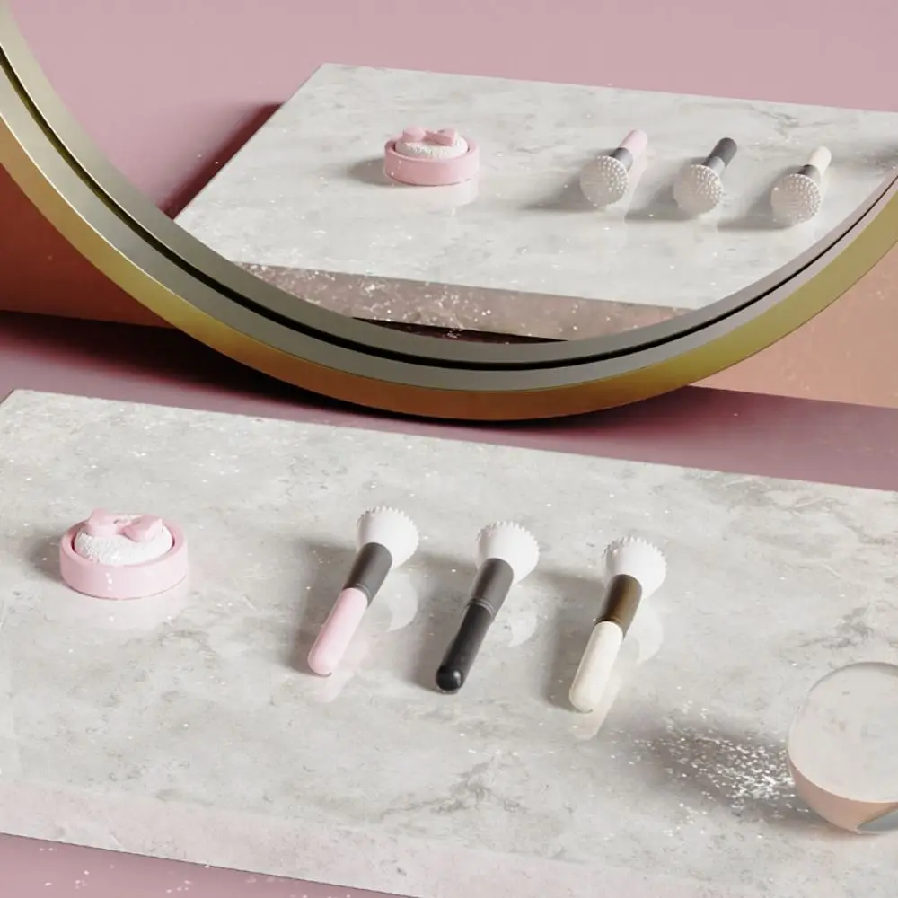 Trendy DIY 1/12 Dollhouse Mini Makeup Emulational Delicate Lipstick Perfume Powder Brush Model House Scene Accessories
