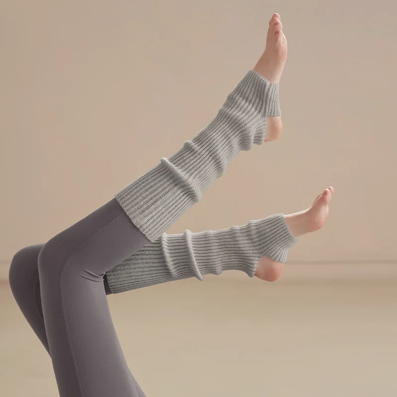 New Yoga Socks Non-Slip Grips Warm Knitted Slouchy Boot Socks for Women Ankle Leg Warmers for Winter Pilates Ballet Sports​