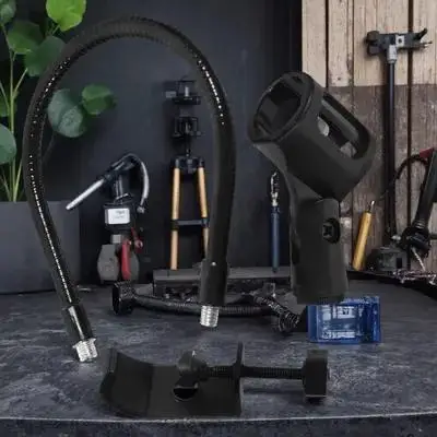 

1 Set Gooseneck Microphone Stand Adjustable Mic Holder For Desk Flexible Tube Mount Universal Hose Mic Rack Iron Microphone