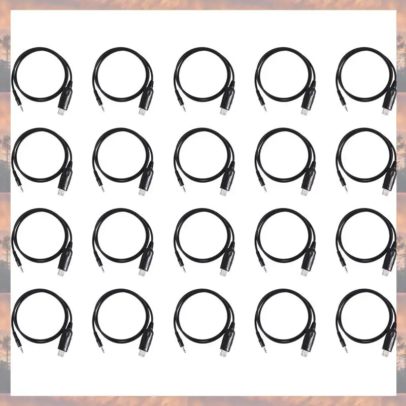 N75R-20Pcs 3.5Mm USB Programming Cable OPC-478U For ICOM IC-F11 IC-F11S IC-2200H IC-2720H