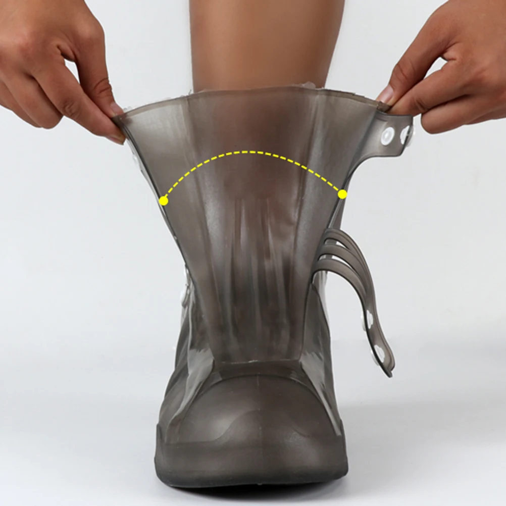 

2PCS Rain Boot Covers Reusable Waterproof Overshoes Foldable Shoe Covers Adjustable Buckle Garden Farm Biking Fishing