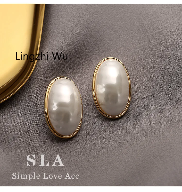 

Lingzhi Wu 2024 Top Quality Luxury Exaggeration Ear Decoration Silver Earrings Female New Arrival