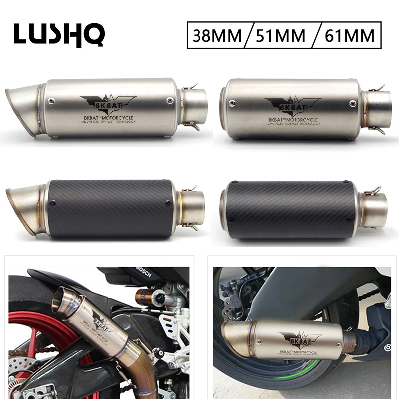 Exhaust Motorcycle exhaust Pipe mufler Escape Moto For honda cr 250 kawasaki zzr 400 ktm duke 690 suzuki bandit yamaha xt 660