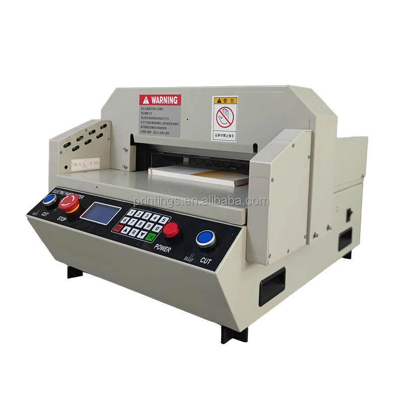 Automatic Electric Paper Cutter 330mm, 40mm (4cm) Cutting Thickness, Compact Desktop Paper Trimmer for Office & Home Use