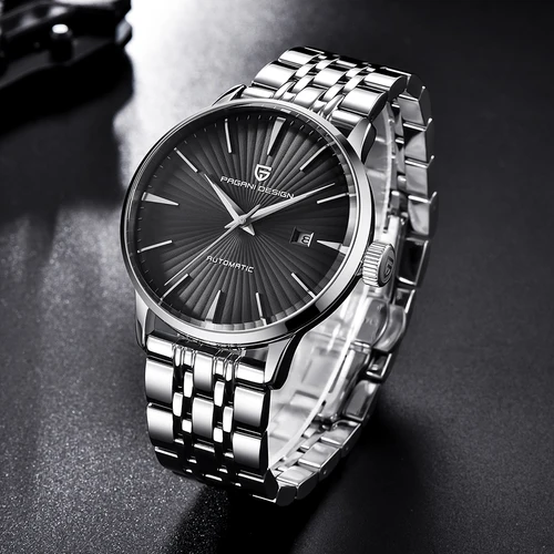 Imagen 2 del producto Reloj de Negocios de Primera Calidad PAGANI DESIGN, Reloj Mecánico Automático, Acero Inoxidable 316L, Resistente al Agua, Relojes de Lujo con Calendario para Hombre