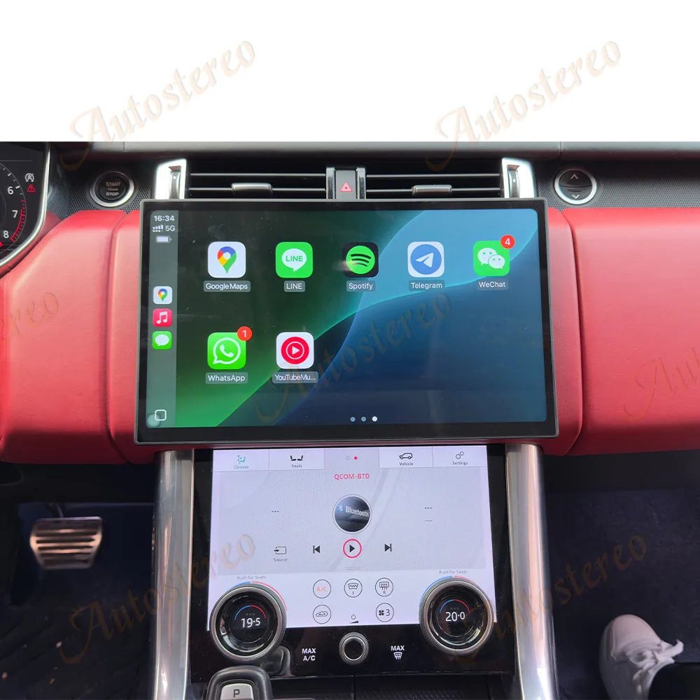 

For Land Rover Range Rover Sport L494 2018-2022 Android 13 Carplay Car GPS Navigation Auto Head Unit Multimedia Player Car Radio