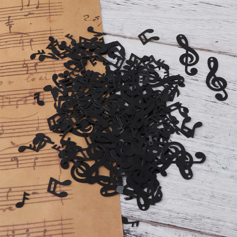

75G Black Musical Note Shape Confetti Plastic Romantic Wedding Birthday Party DIY Decoration Musical Confetti