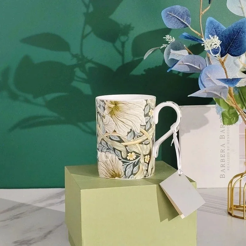 

Чашка для кофе и чая с блюдцем из костяного фарфора идеально подходит для ежедневного использования послеобеденного чая и украшения домашнего стола