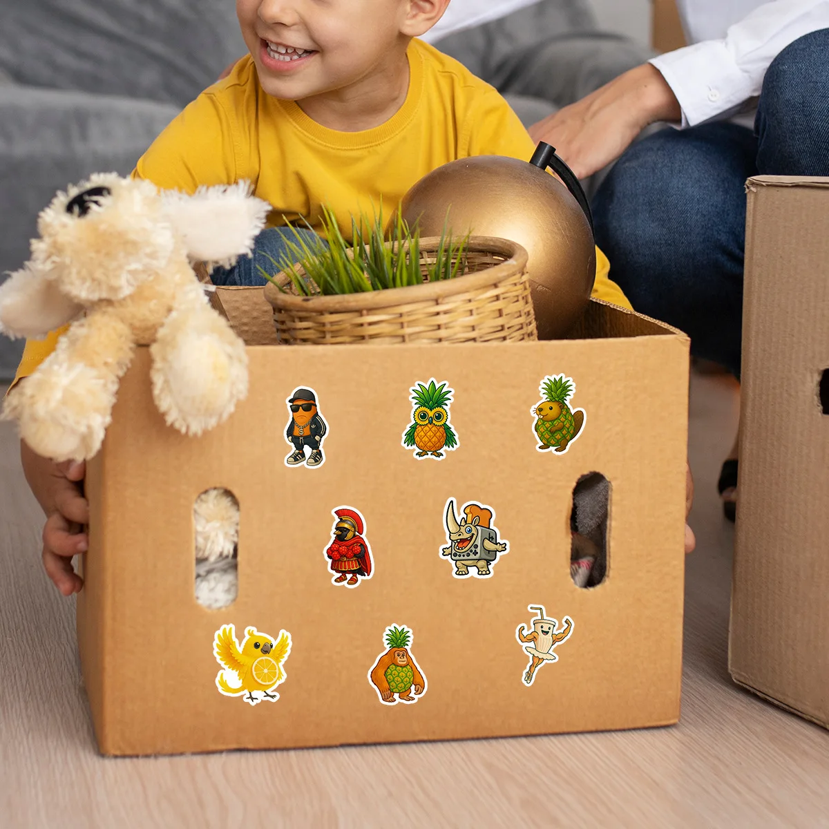 50 Stuks Cartoon Tung Tung Sahur Stickers Italiaanse Brainrot Grappige Meme Decals Scrapbooking Notebook Bagage Laptop Sticker Gift