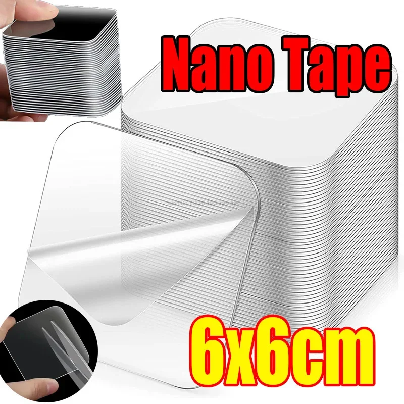 Extra Strong Glue Double Sided Adhesive Tape for Wood Square Wall Stickers Patch for Home Bathroom Seamless Waterproof Tapes