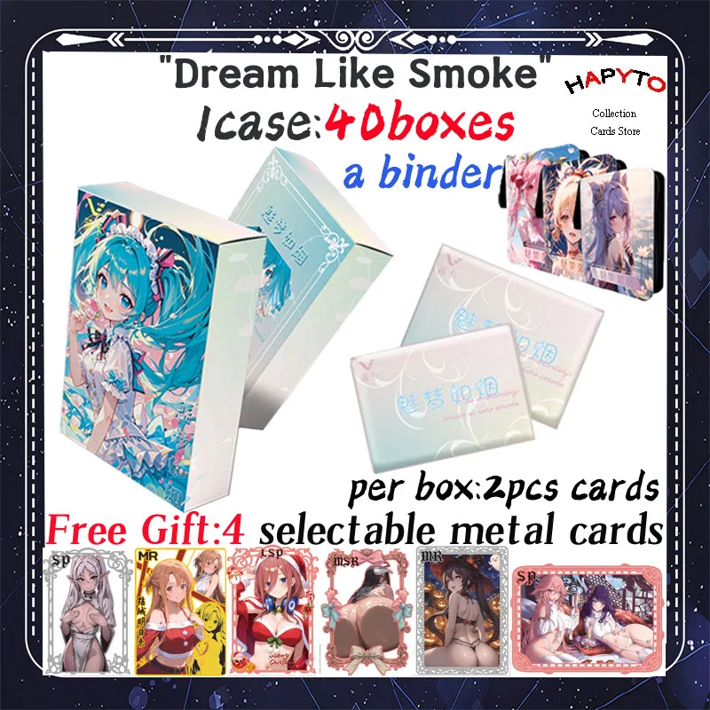 

2025 Newest Dream Like Smoke A6 Size Goddess Collection Card Anime Board Doujin Booster Box Rare SSP LSP Card Toy Gifts