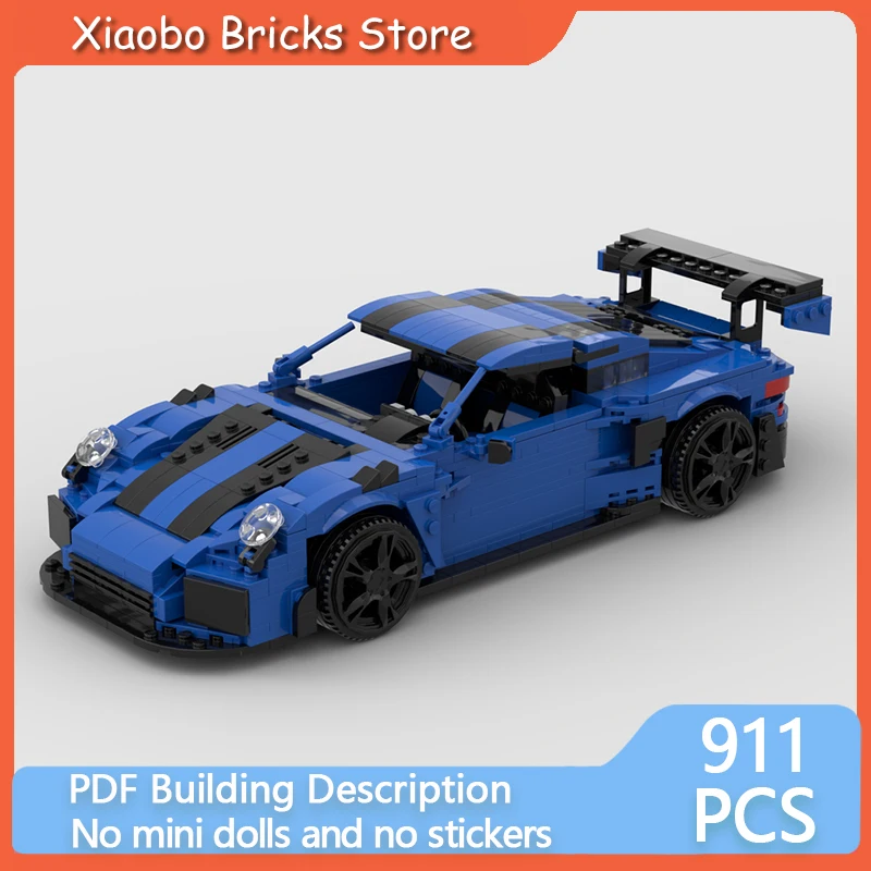 City Transportation Car Speed Racing Model DIY MOC Building Bricks Sportscar GT2RS Modular Technology Holiday Assemble Toys Suit