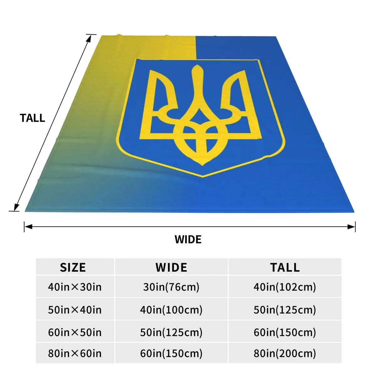 Flag Of Ukraine Blankets Flannel Sofa Throw Blanket Portable for Couch Bedding Throws Bedspread Quilt