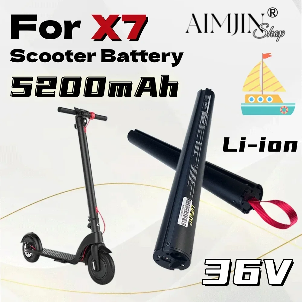 36V 5200mAH X7 Scooter Replace Rechargeable Lithium Battery Pack 187Wh , HX Scooter Battery Accessories