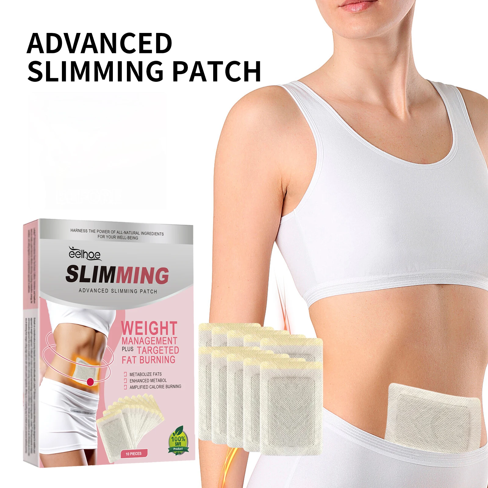 Parche corporal adelgazante para dar forma al cuerpo perezoso, consideración, elimina el exceso de grasa, reafirmante, grasa Abdominal, muestra la línea de chaleco de cintura pequeña