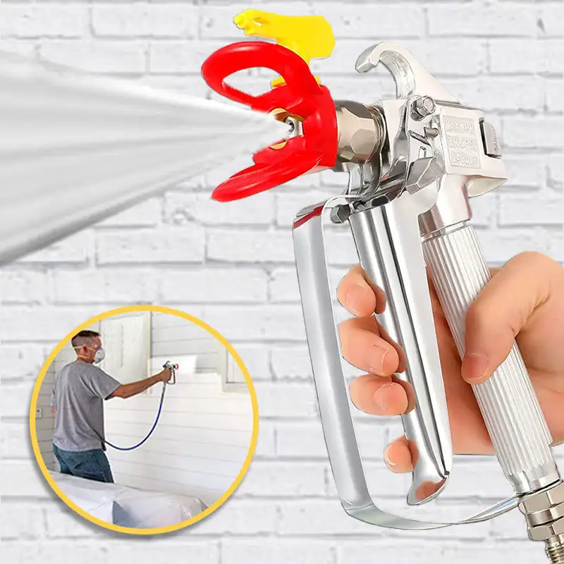 

High Pressure Airless Paint Spray Gun With 517 Spray Tip & Nozzle Guard Pump Sprayer And Airless Spraying Machine