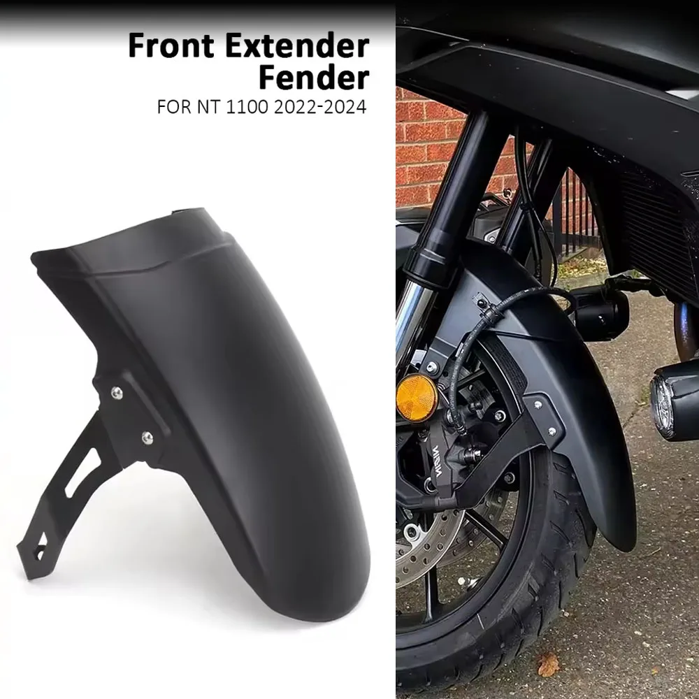 

Motorcycle Accessories Black Fender Splash Guard Front Mudguard Protection For Honda NT1100 NT 1100 2022 2023 2024